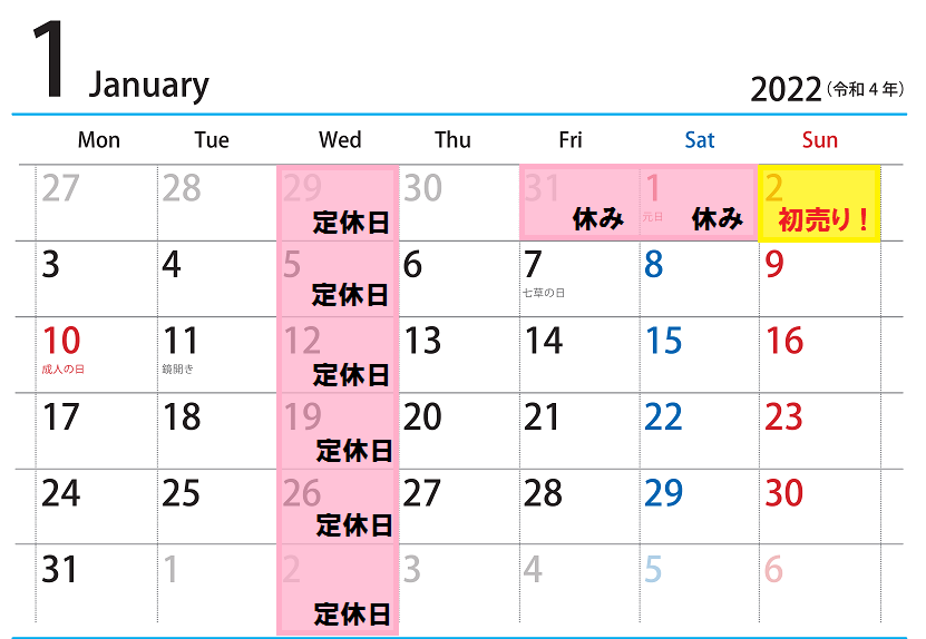 2022.1営業日