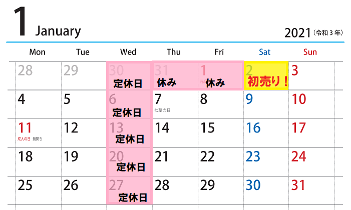 22021.1営業日